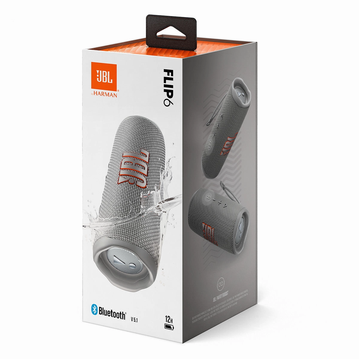 JBL Flip 6 Portable Waterproof Bluetooth Speaker (Gray)