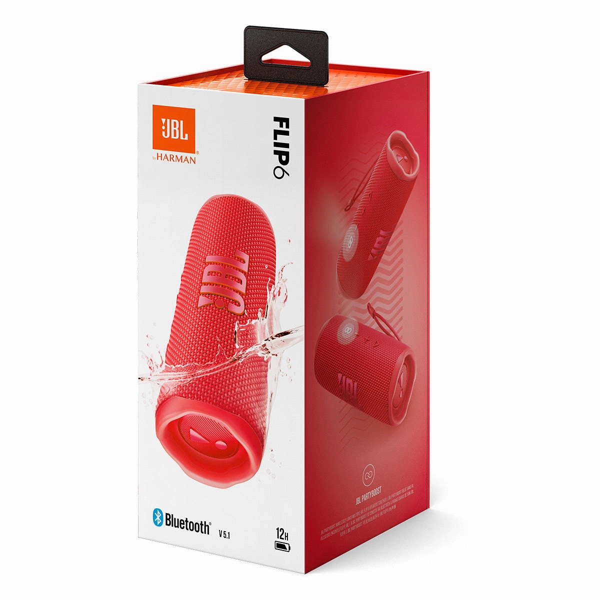 JBL Flip 6 Waterproof Portable Bluetooth Speaker - Pair (Red)