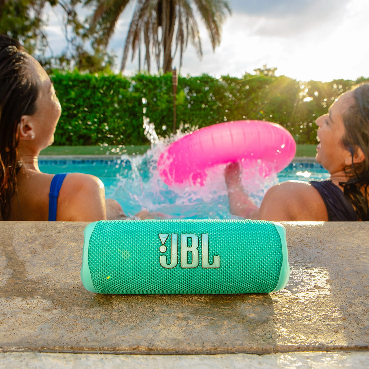 JBL Flip 6 Waterproof Portable Bluetooth Speaker - Pair (Teal)