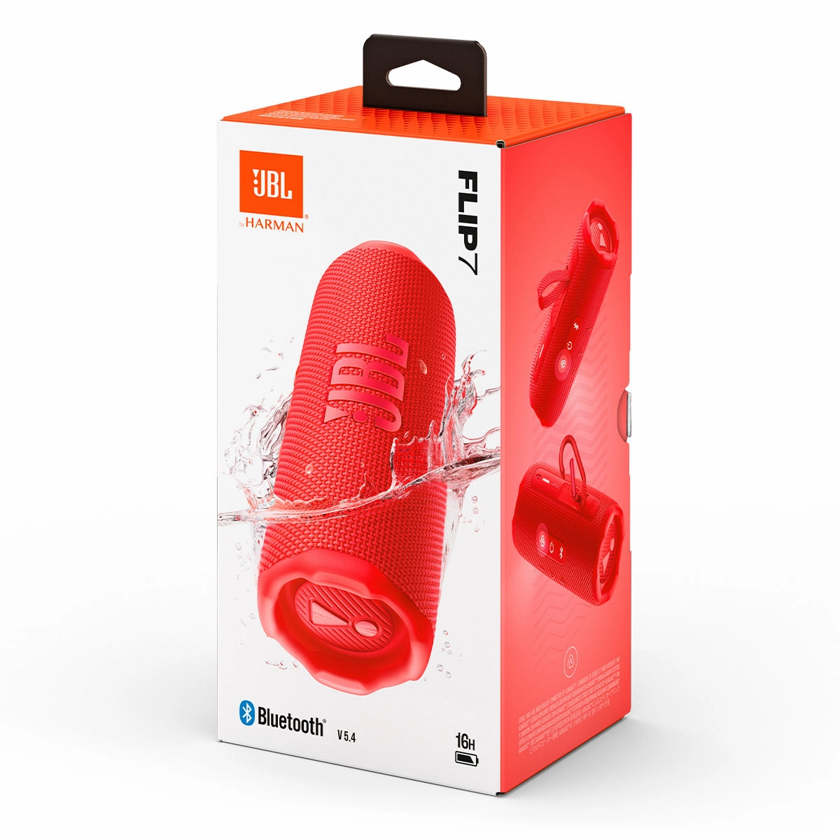 JBL Flip 7 Portable Bluetooth Speaker (Red)