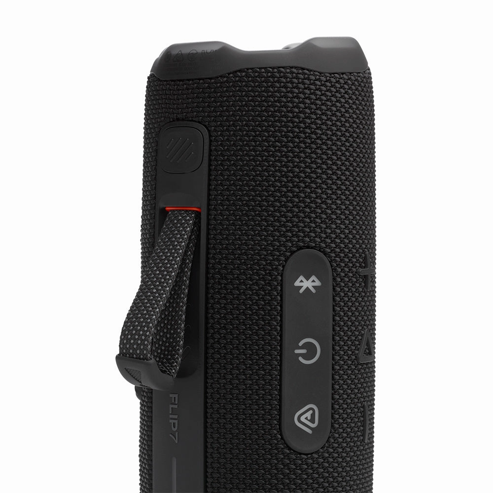 JBL FLIP 7 Waterproof Portable Speaker Bundle with gSport Carbon Fiber Case (Black)