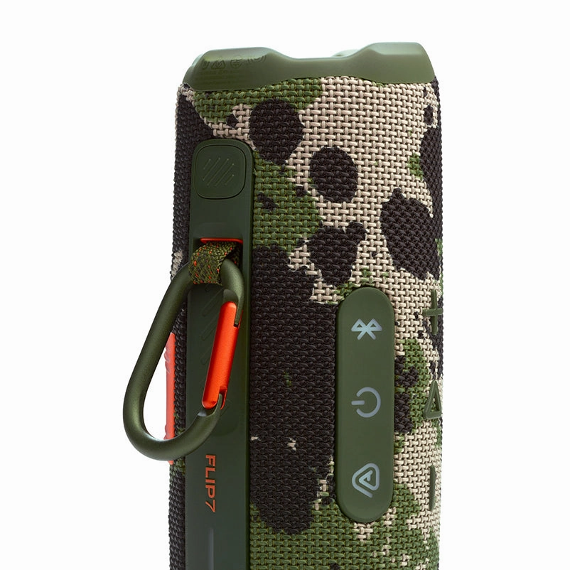 JBL FLIP 7 Waterproof Portable Speaker Bundle with gSport Carbon Fiber Case (Camo)