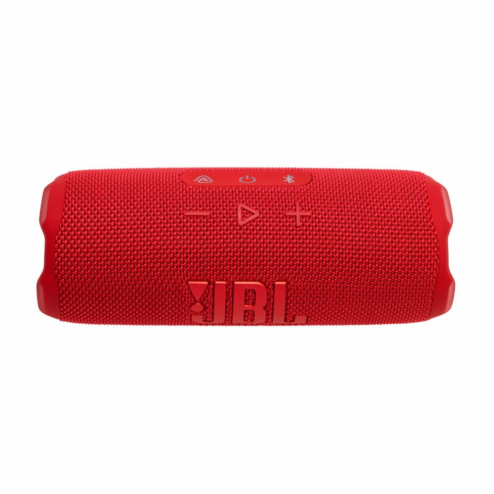 JBL FLIP 7 Waterproof Portable Speaker Bundle with gSport Carbon Fiber Case (Red)