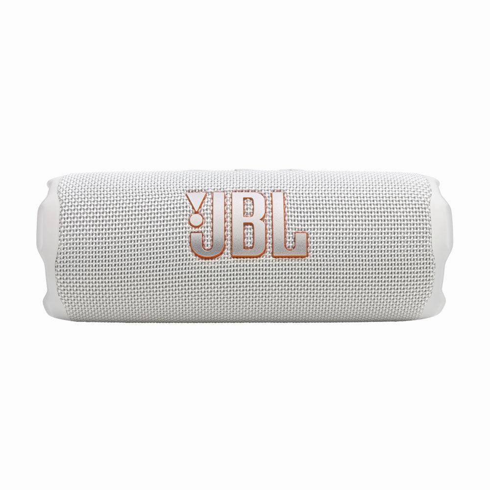 JBL FLIP 7 Waterproof Portable Speaker Bundle with gSport Carbon Fiber Case (White)