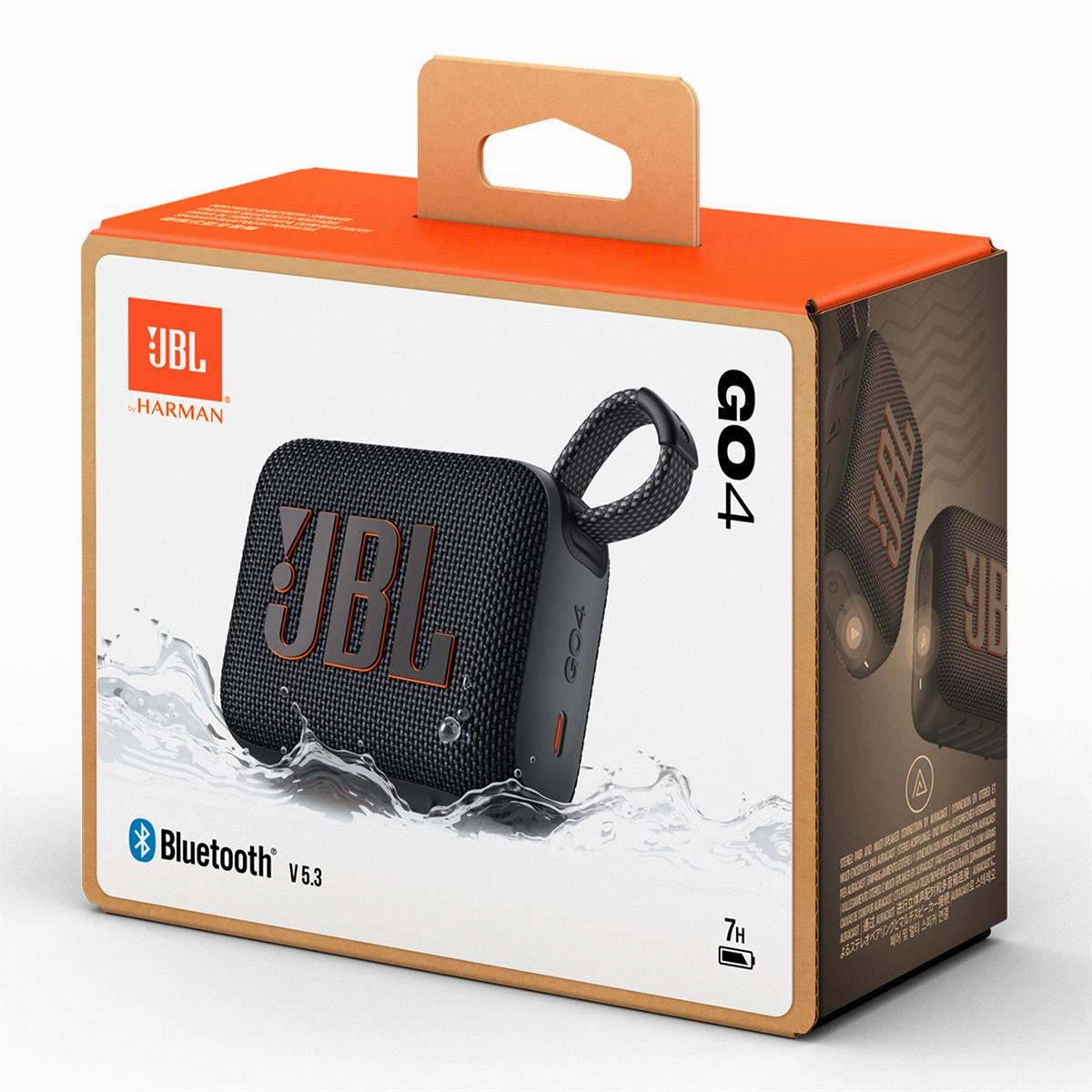 JBL Go 4 Portable Waterproof Bluetooth Speaker (Black)
