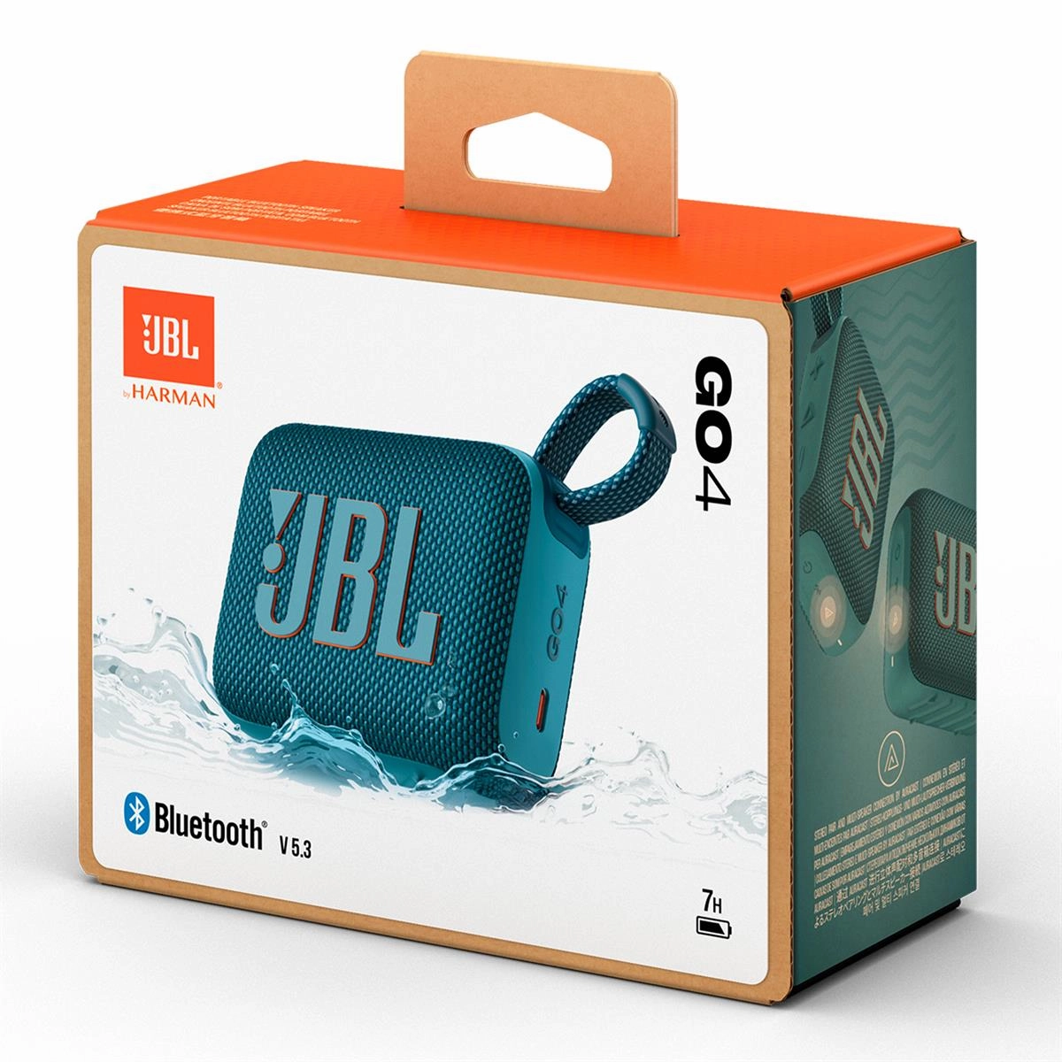 JBL Go 4 Portable Waterproof Bluetooth Speaker (Blue)