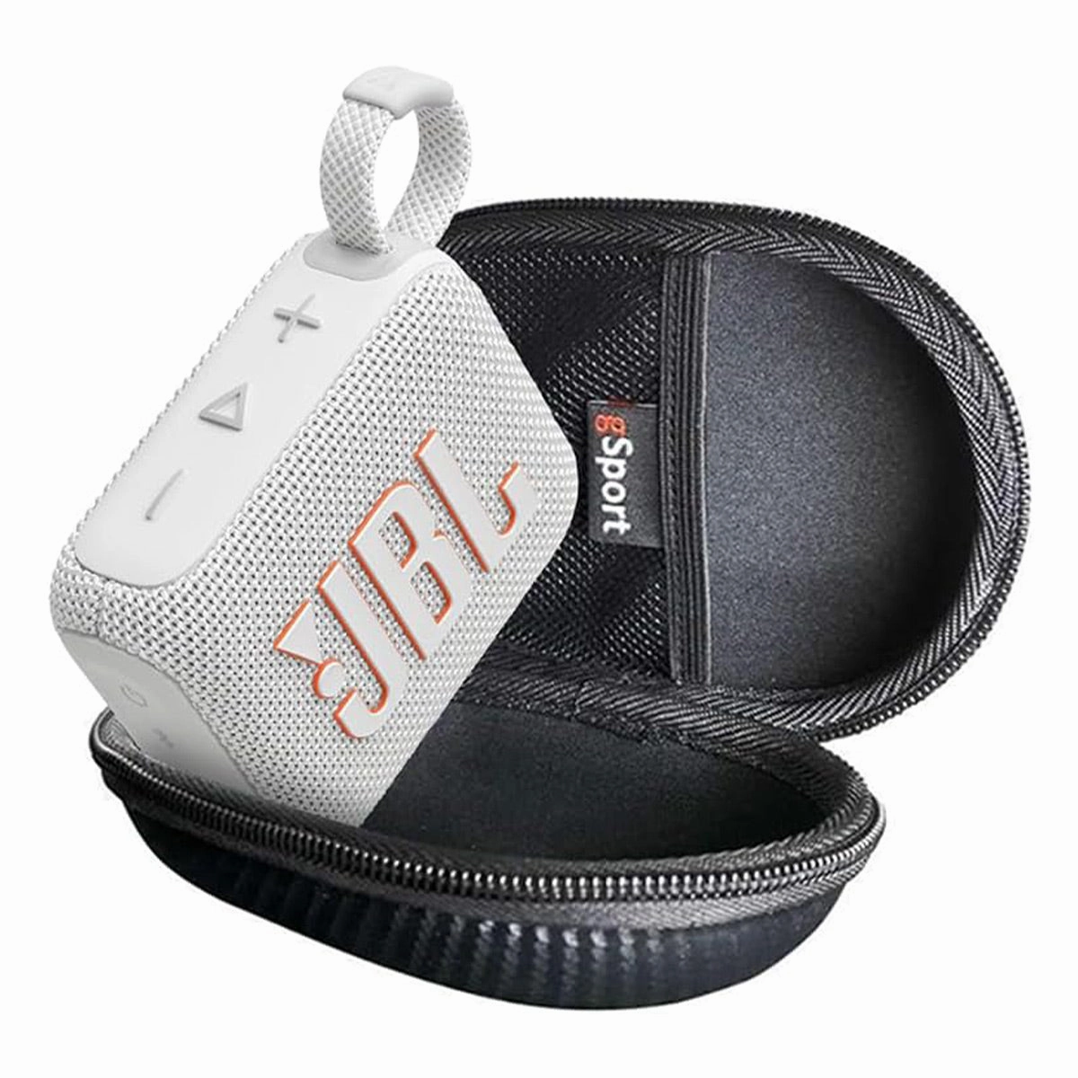 JBL Go 4 Ultra Portable Bluetooth Speaker Bundle with gSport Case (White)