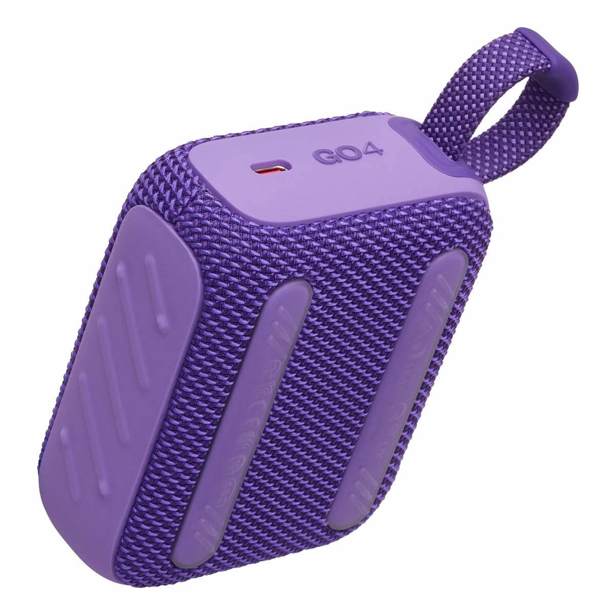 JBL Go 4 Ultra Portable Bluetooth Speaker Bundle with gSport Silicone Sleeve (Purple)