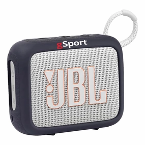 JBL Go 4 Ultra Portable Bluetooth Speaker Bundle with gSport Silicone Sleeve (White)