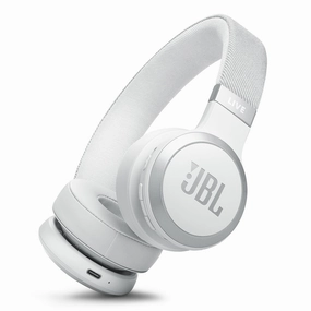 JBL Live 670NC Wireless On-Ear Adaptive Noise Cancelling Headphones (White)