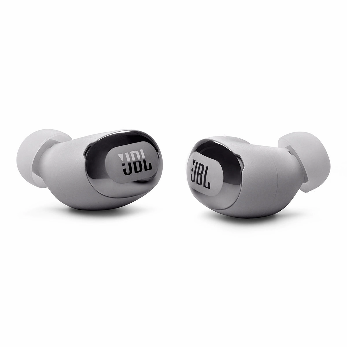 JBL Live Buds 3 True Wireless Noise Cancelling Earbud Bundle with gSport Case (Silver)