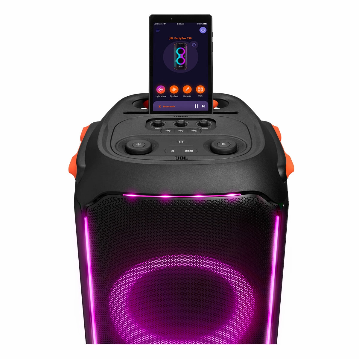 JBL PartyBox 710 Bluetooth Portable Party Speaker with Built-in Light and Splashproof Design