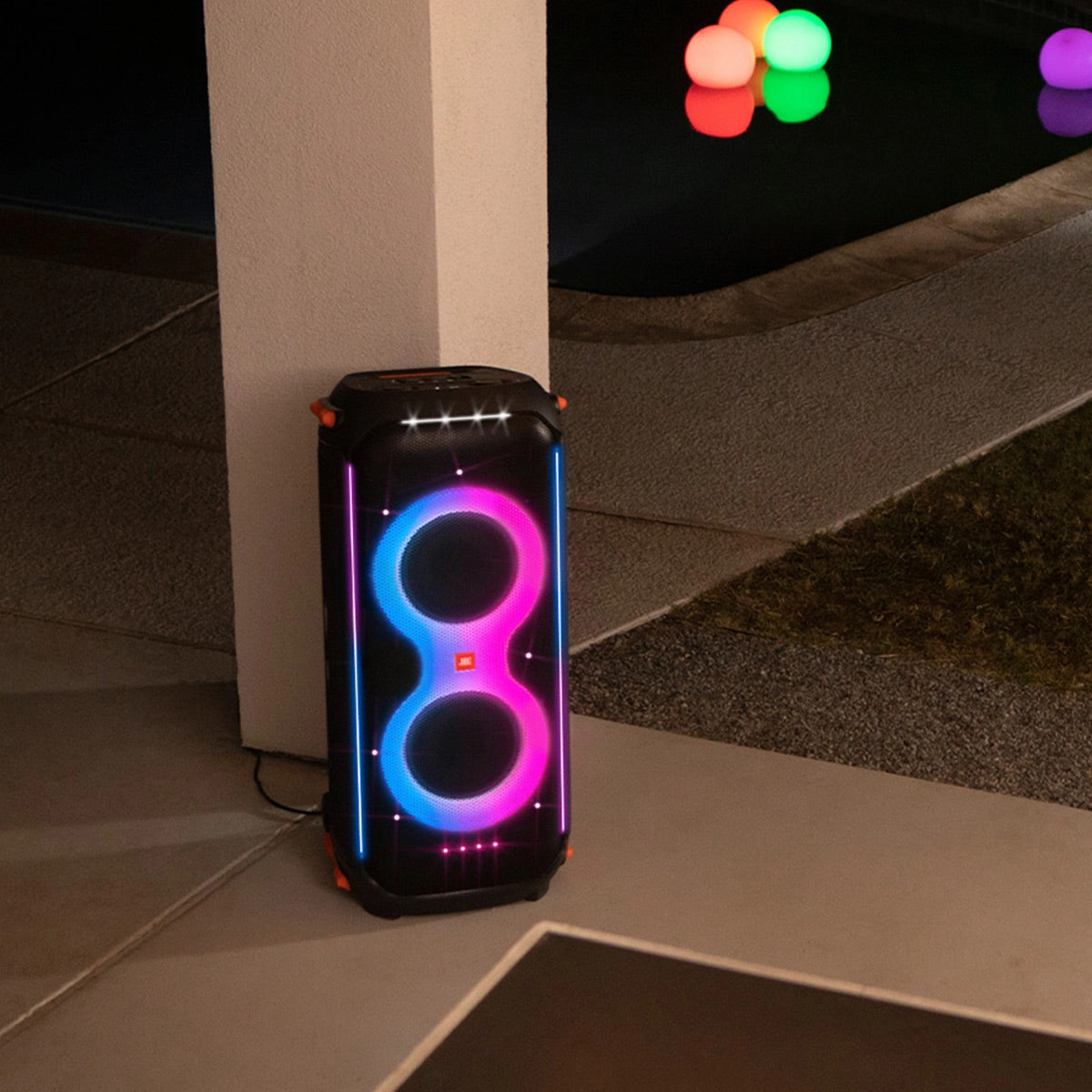 JBL PartyBox 710 Portable Party Speaker with gSport Cargo Sleeve (Black)