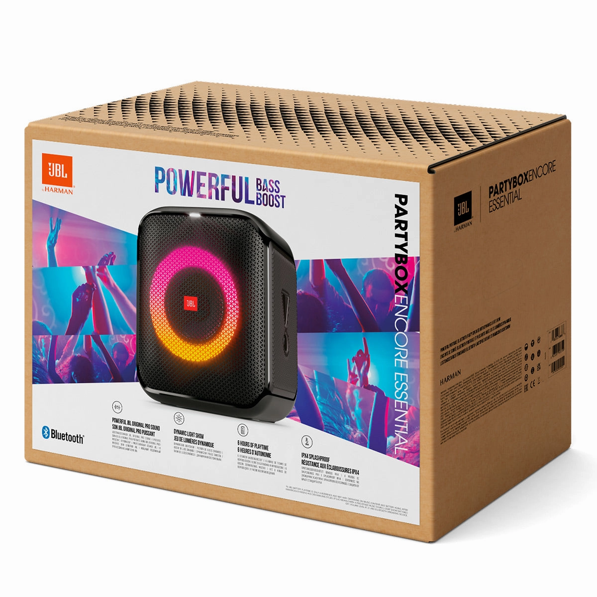 JBL PartyBox Encore Essential Portable Party Speaker with gSport Carrying Bag