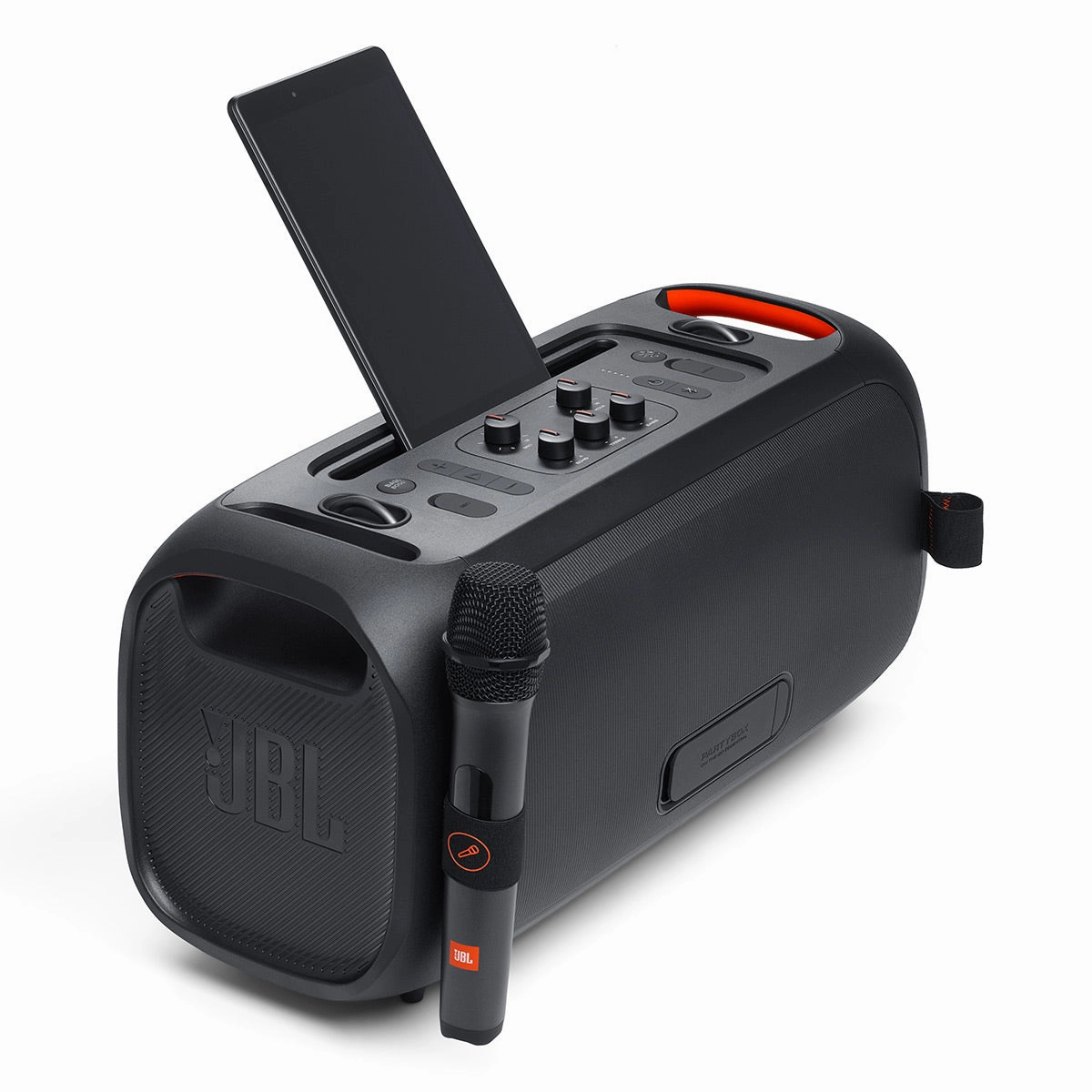 JBL PartyBox On-The-Go Essential with Wireless Microphone & Water Resistance