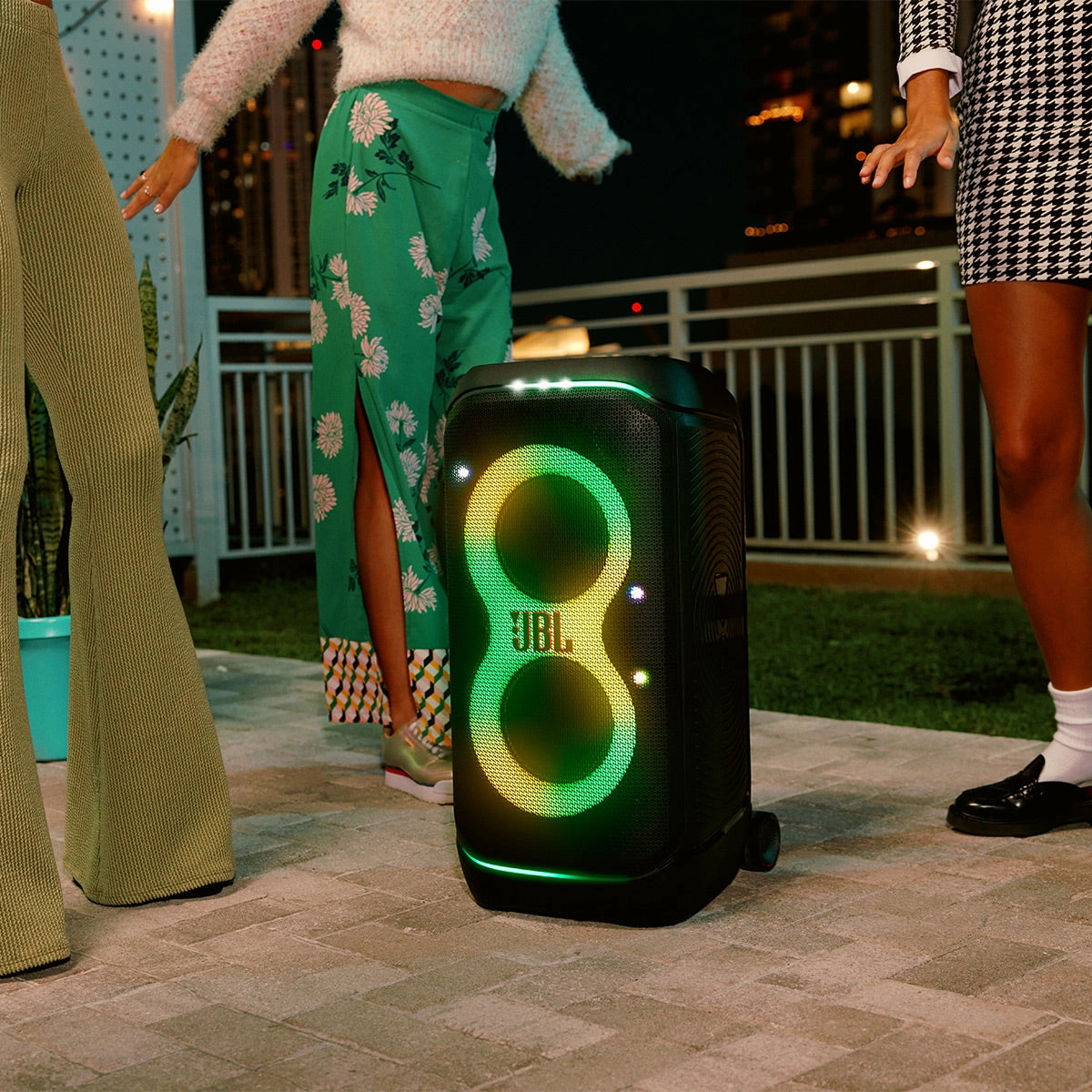 JBL PartyBox Stage 320 Portable Party Speaker with Wheels