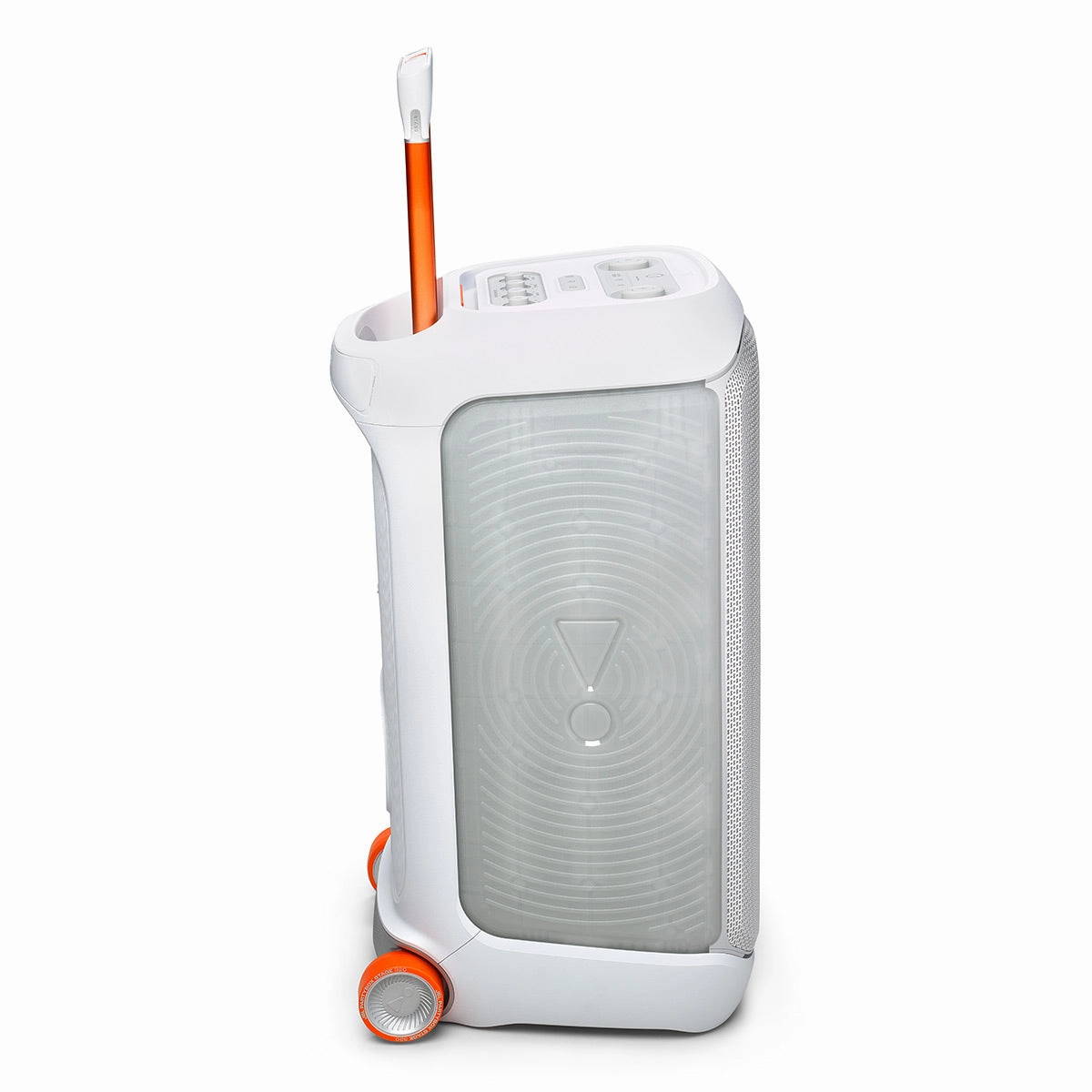 JBL PartyBox Stage 320 Portable Party Speaker with Wheels (White)