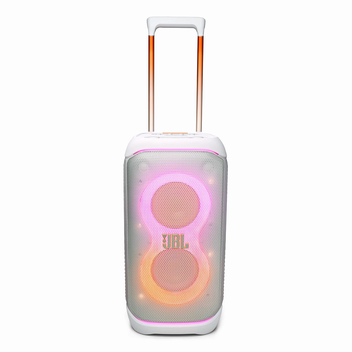 JBL PartyBox Stage 320 Portable Party Speaker with Wheels (White)