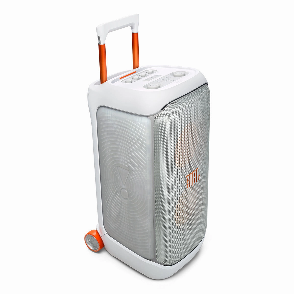 JBL PartyBox Stage 320 Portable Party Speaker with Wheels (White)