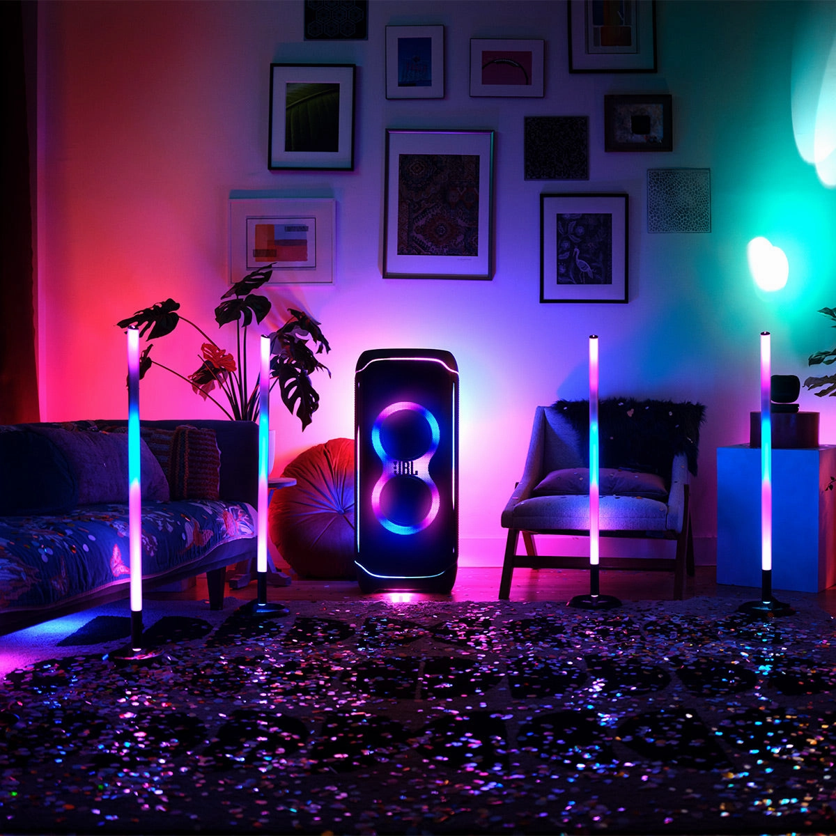 JBL PartyLight LED Light Stick with PartyBox Lightshow Sync
