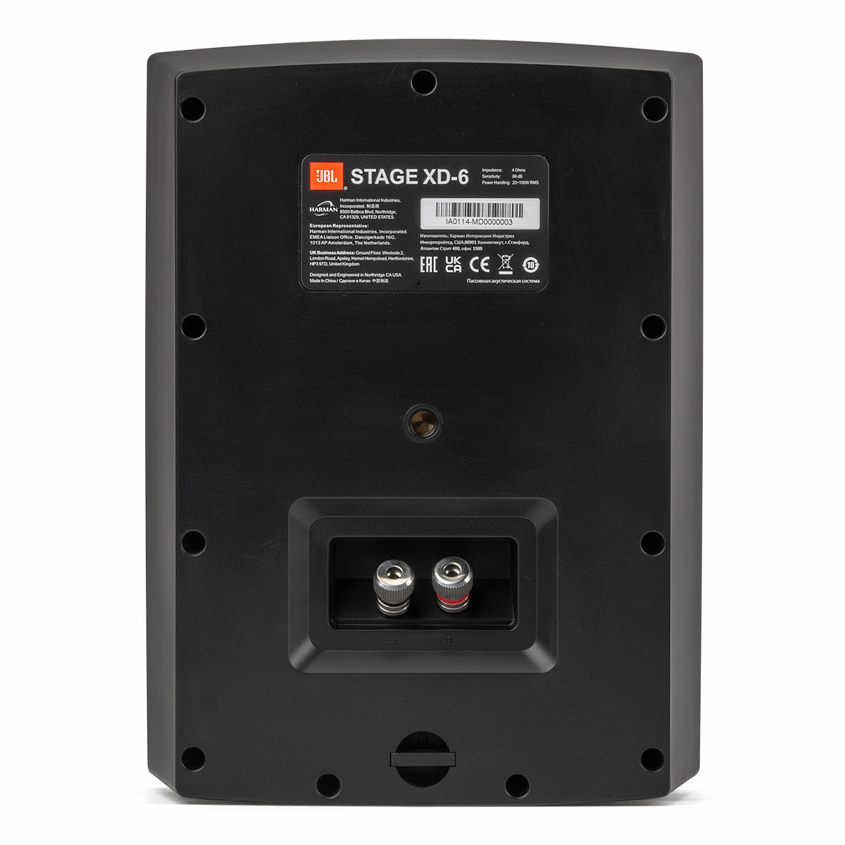 JBL Stage XD-6 2-Way 6.5" Outdoor Loudspeakers - Pair (Black)