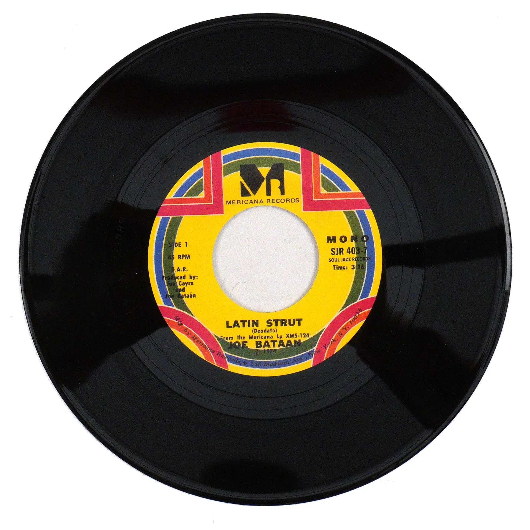 Joe Bataan: Latin Strut Vinyl 7" - LIMIT 1 PER CUSTOMER