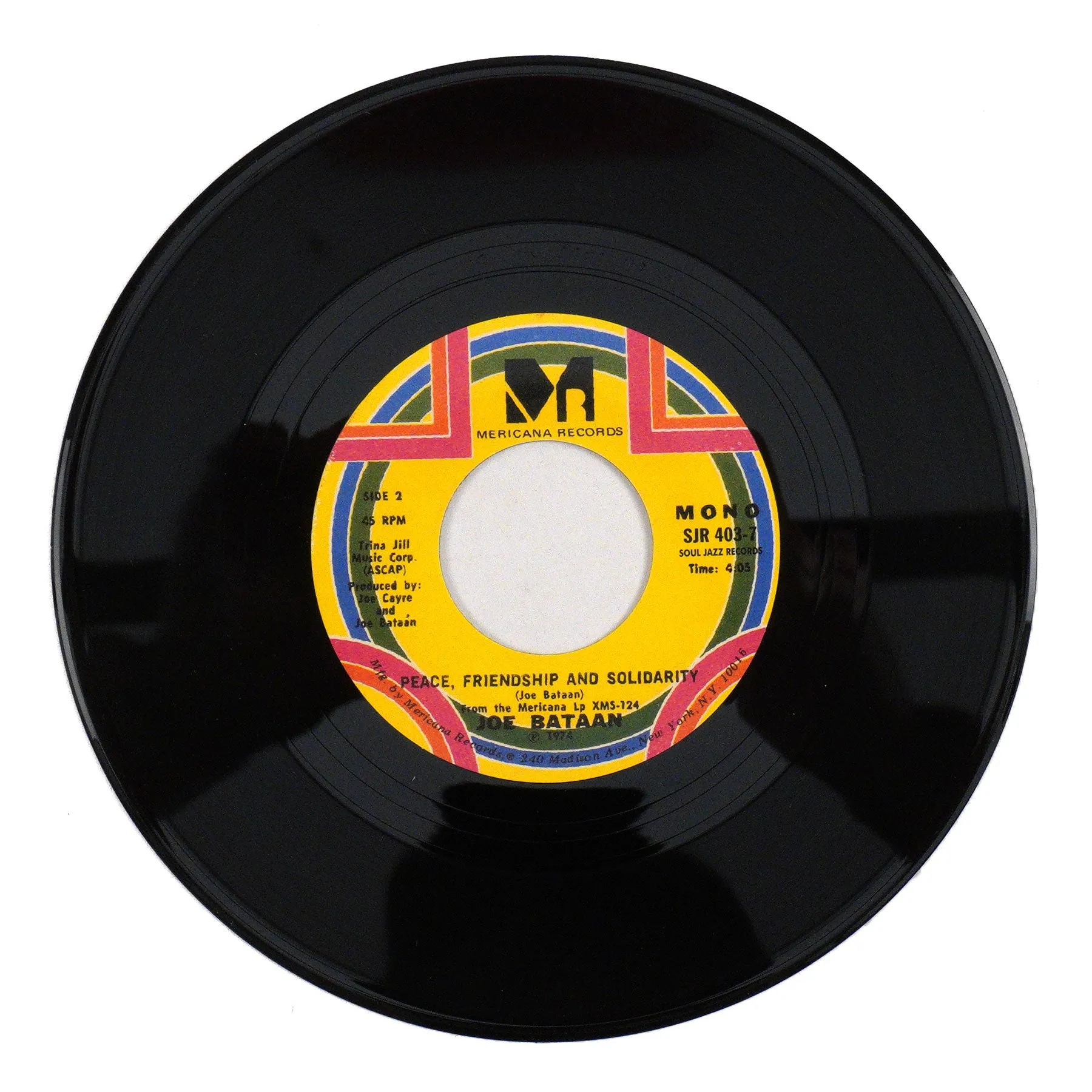Joe Bataan: Latin Strut Vinyl 7" - LIMIT 1 PER CUSTOMER