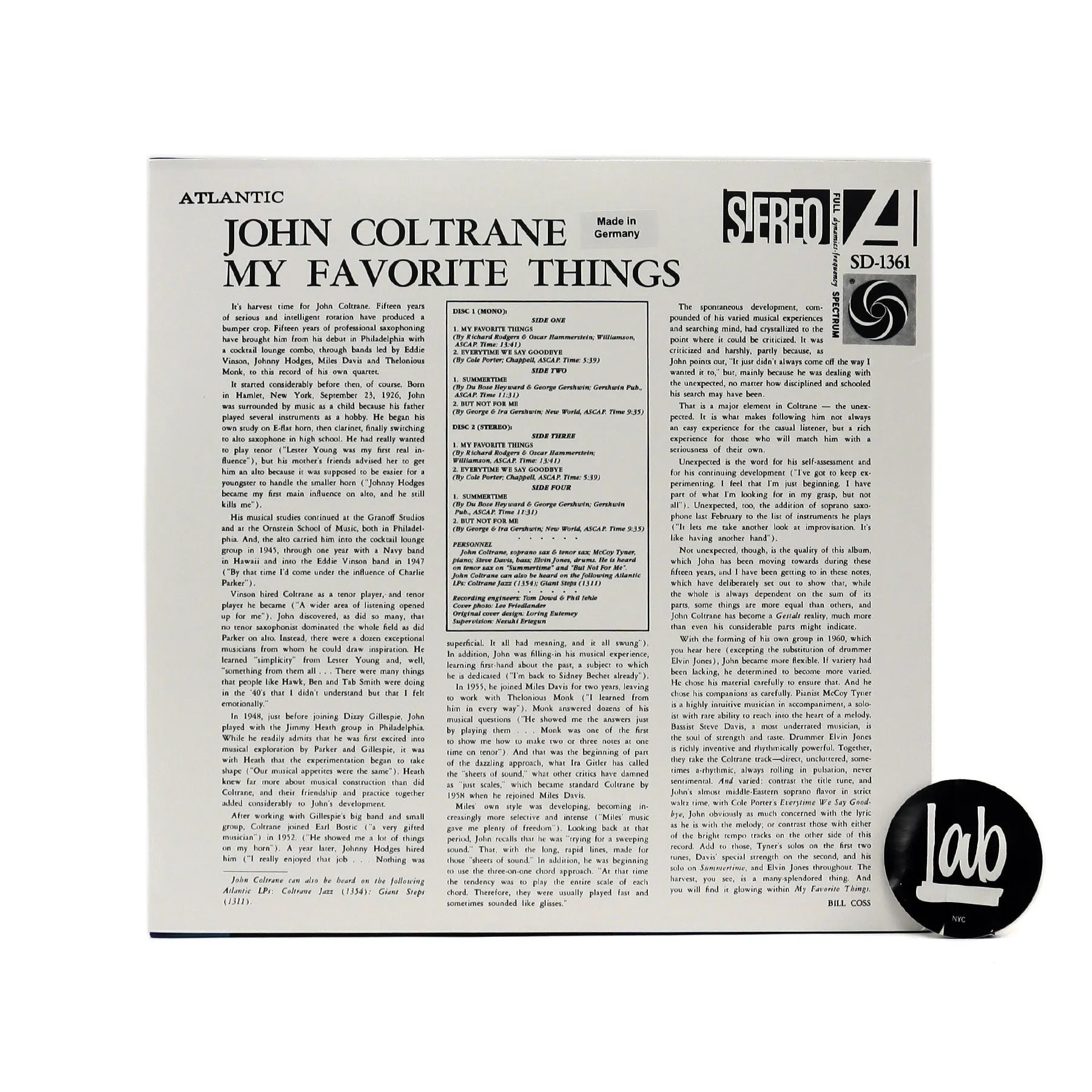 John Coltrane: My Favorite Things - Deluxe Edition (180g) Vinyl 2LP