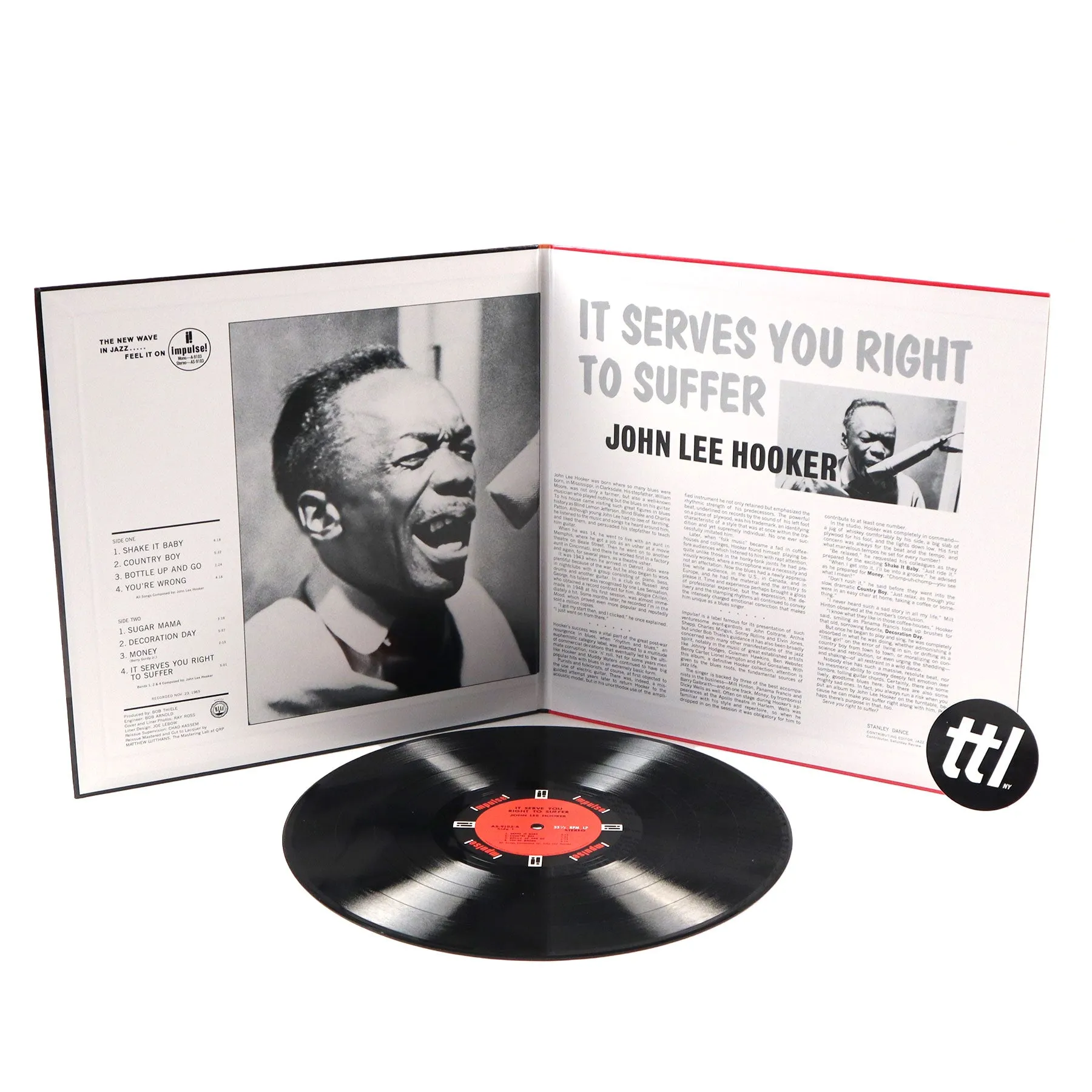 John Lee Hooker: It Serve You Right To Suffer (Acoustic Sounds 180g) Vinyl LP