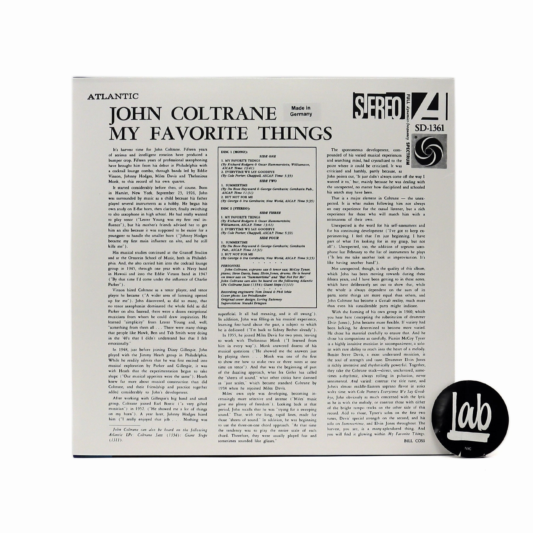 John Coltrane: My Favorite Things - Deluxe Edition (180g) Vinyl 2LP