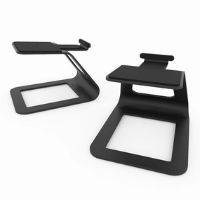 Kanto SE2 Elevated Desktop Speaker Stands for Small Speakers - Pair (Black)