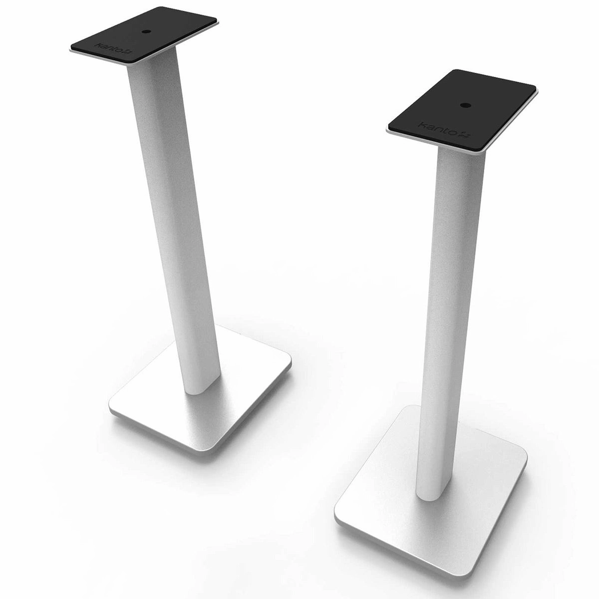 Kanto SP32PL 32" Bookshelf Speaker Stands with Rotating Top Plates and Cable Management  Pair (White)
