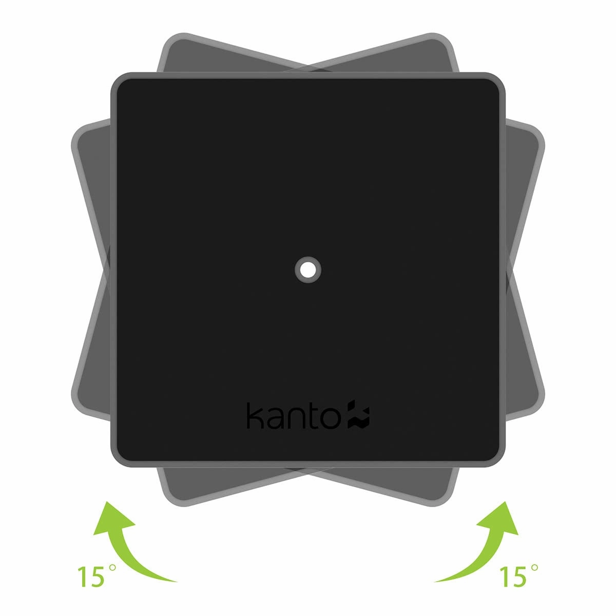 Kanto SP6HD 6" Universal Desktop Speaker Stands with Rotating Top Plates and Cable Management - Pair (Black)