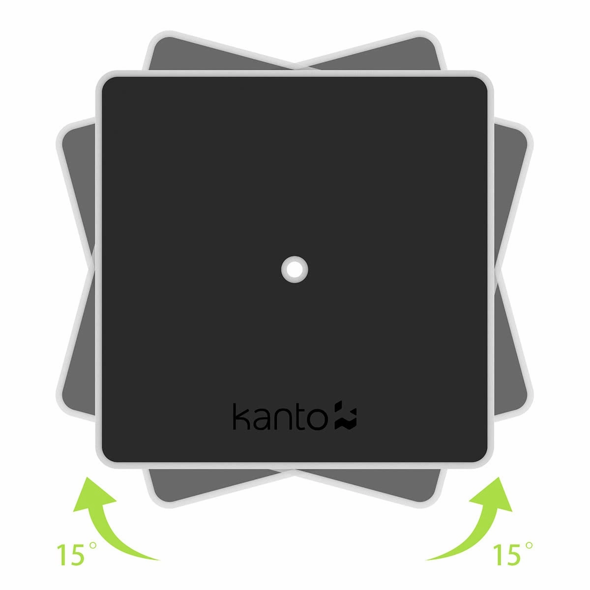 Kanto SP6HD 6" Universal Desktop Speaker Stands with Rotating Top Plates and Cable Management - Pair (White)