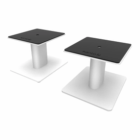 Kanto SP6HD 6" Universal Desktop Speaker Stands with Rotating Top Plates and Cable Management - Pair (White)