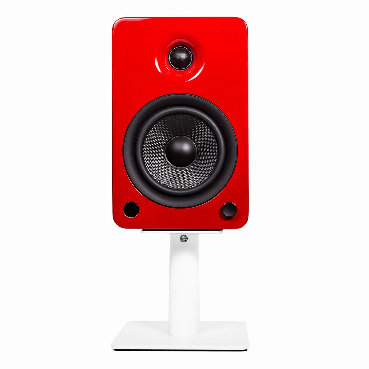 Kanto SP6HD 6" Universal Desktop Speaker Stands with Rotating Top Plates and Cable Management - Pair (White)