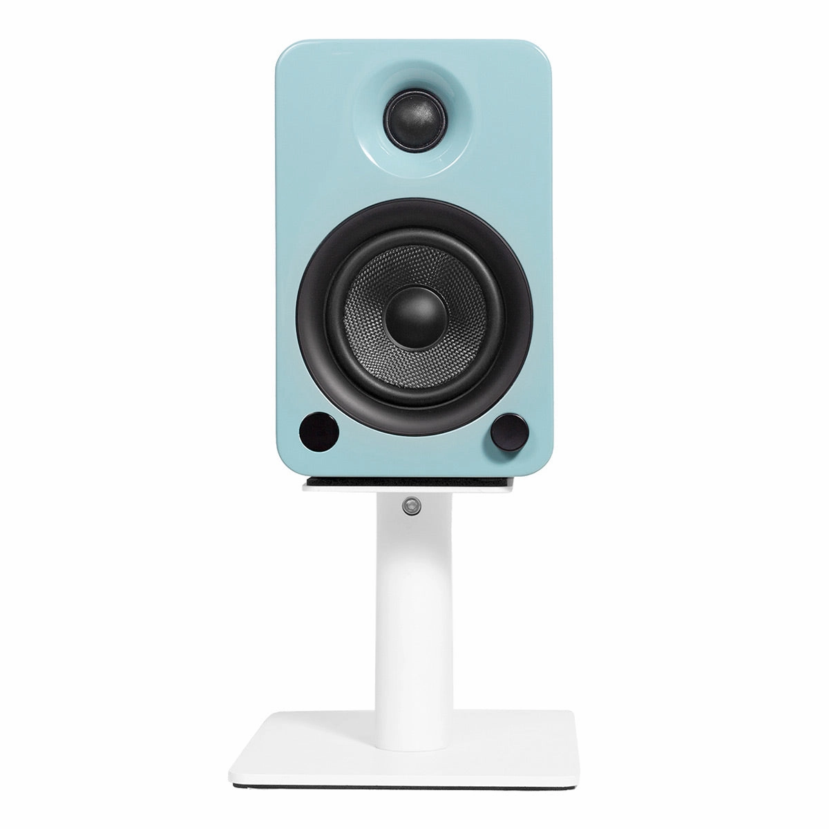 Kanto SP6HD 6" Universal Desktop Speaker Stands with Rotating Top Plates and Cable Management - Pair (White)