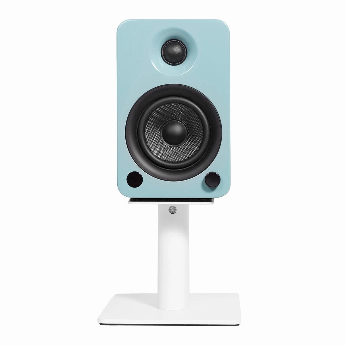 Kanto SP6HD 6" Universal Desktop Speaker Stands with Rotating Top Plates and Cable Management - Pair (White)