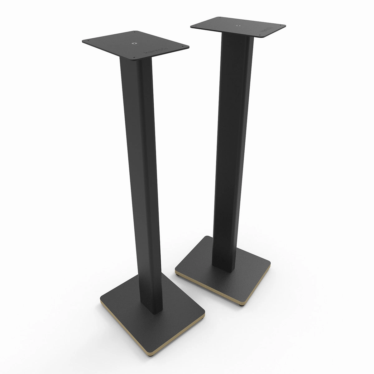 Kanto ST34P 34" Universal Bookshelf Speaker Floor Stand with Plywood Base- Black (Pair)