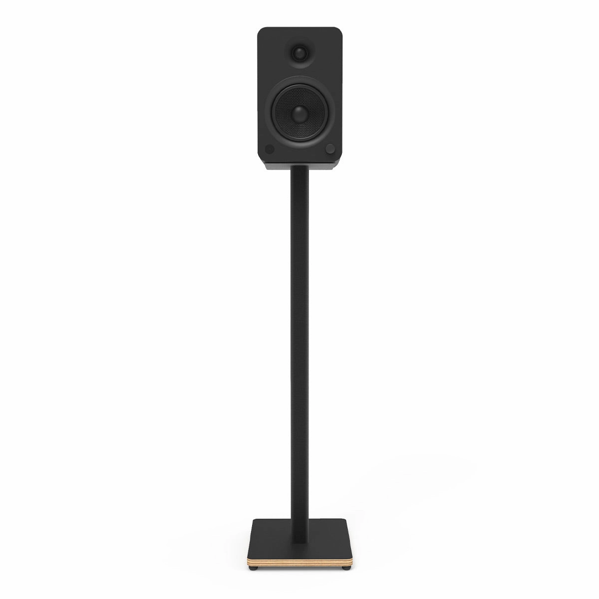 Kanto ST34P 34" Universal Bookshelf Speaker Floor Stand with Plywood Base- Black (Pair)