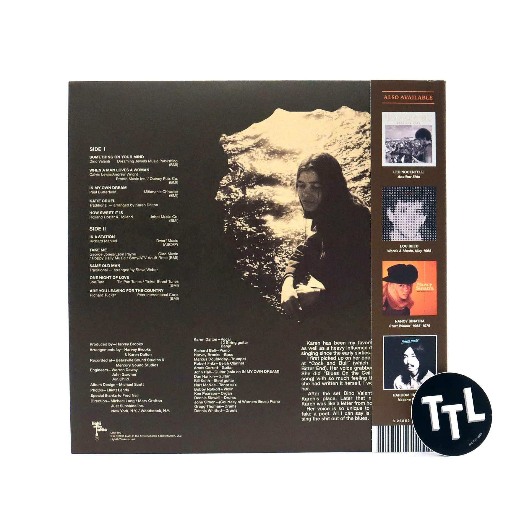 Karen Dalton: In My Own Time - 50th Anniversary Edition Vinyl LP