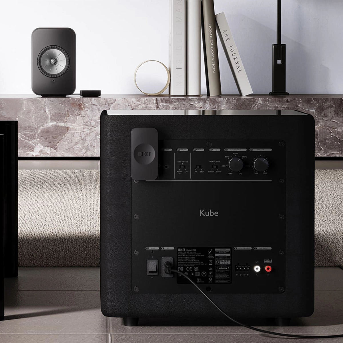KEF KW1 TX/RX Wireless Subwoofer Adapter Kit for KC62, KC92, & Kube Subwoofers