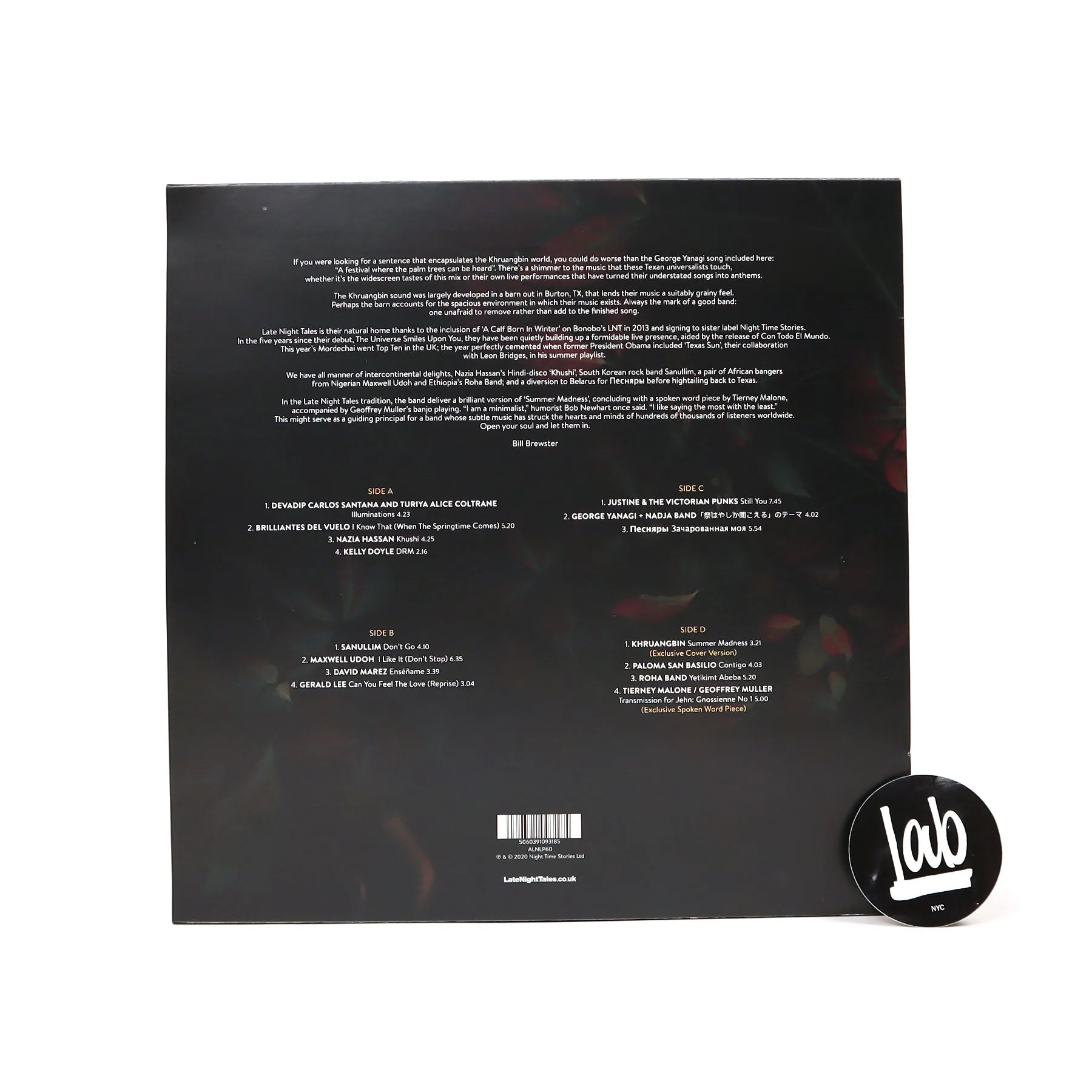 Khruangbin: Late Night Tales (180g) Vinyl 2LP