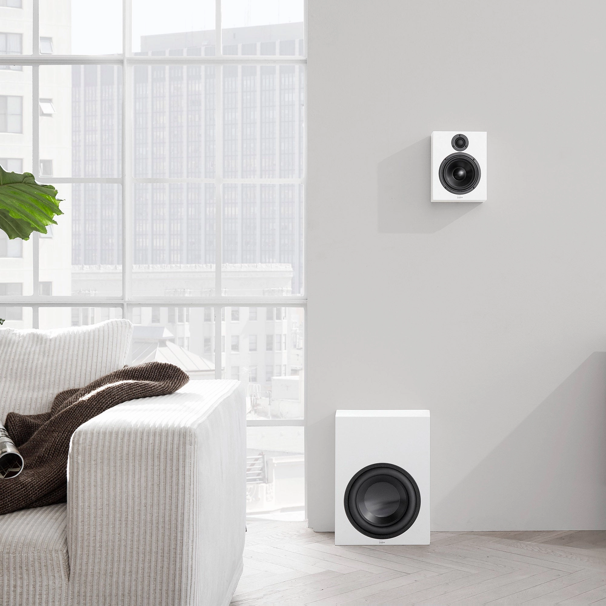 Lyngdorf MH-2 Satellite Speaker with Gabriel fabric cover