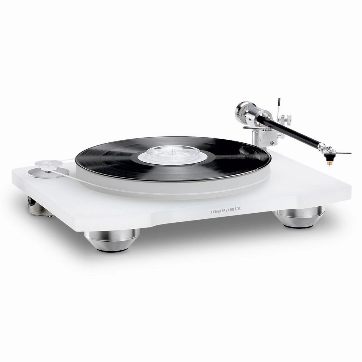 Marantz TT-15S1 Precision Belt Drive Turntable with Cartridge (White) hi-fi class D amplifier,hi-fi class AB amplifier,hi-fi stereo kit for beginners
