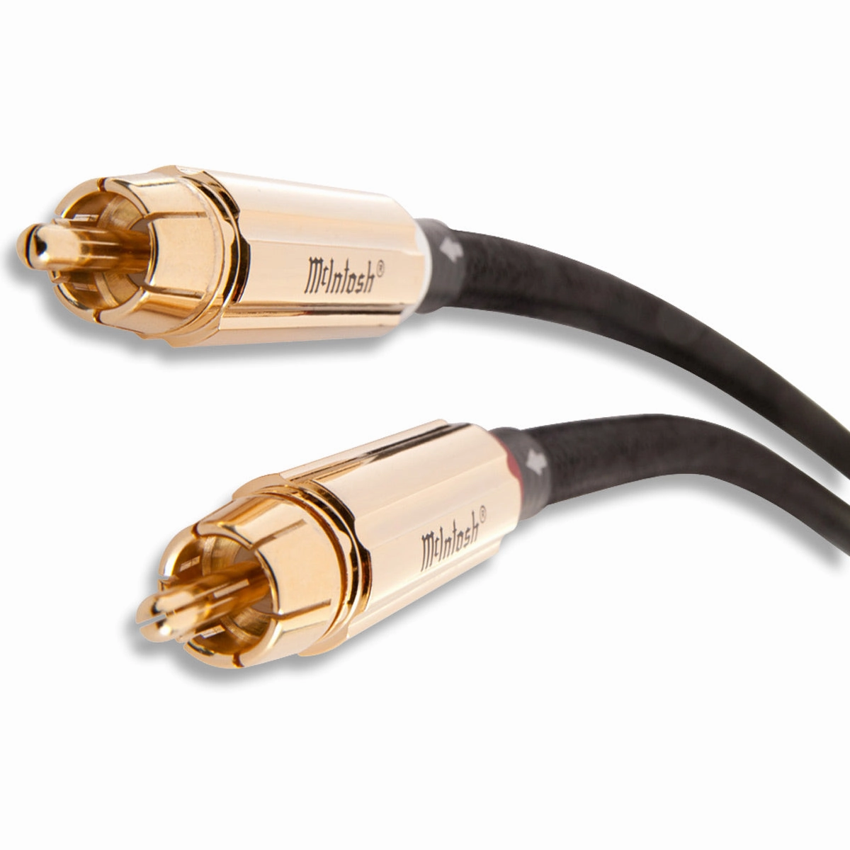 McIntosh CA1M Unbalanced Male to Male RCA Audio Cables - Pair - 3.28 ft. (1m)