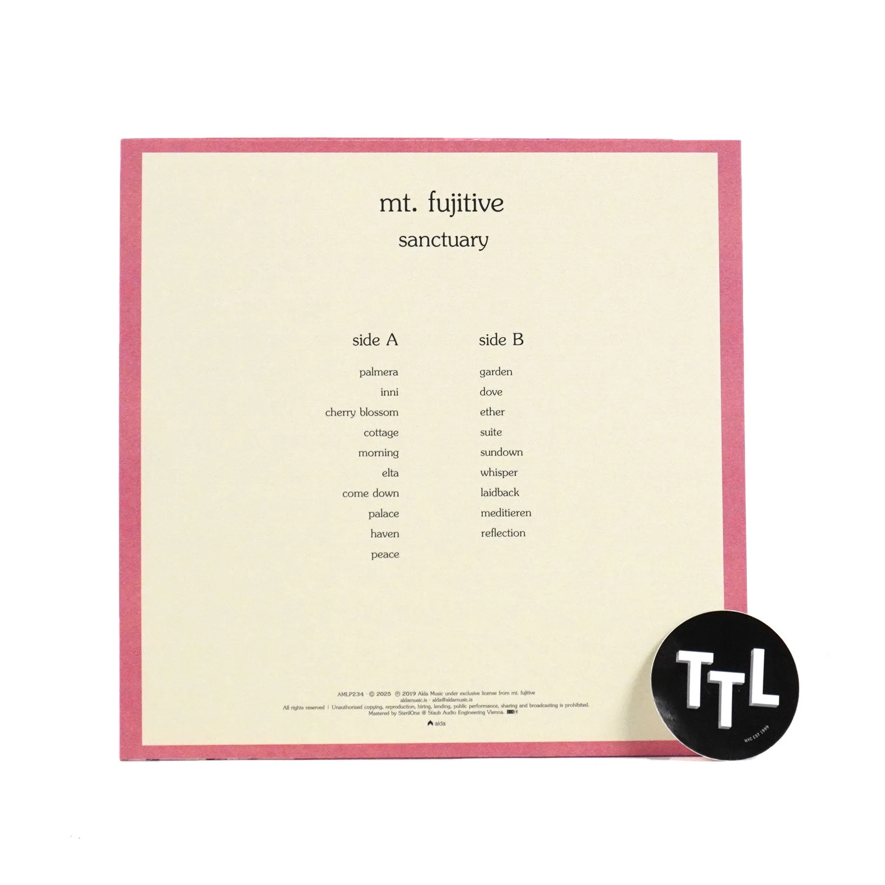 Mt. Fujitive: Sanctuary (Colored Vinyl) Vinyl LP