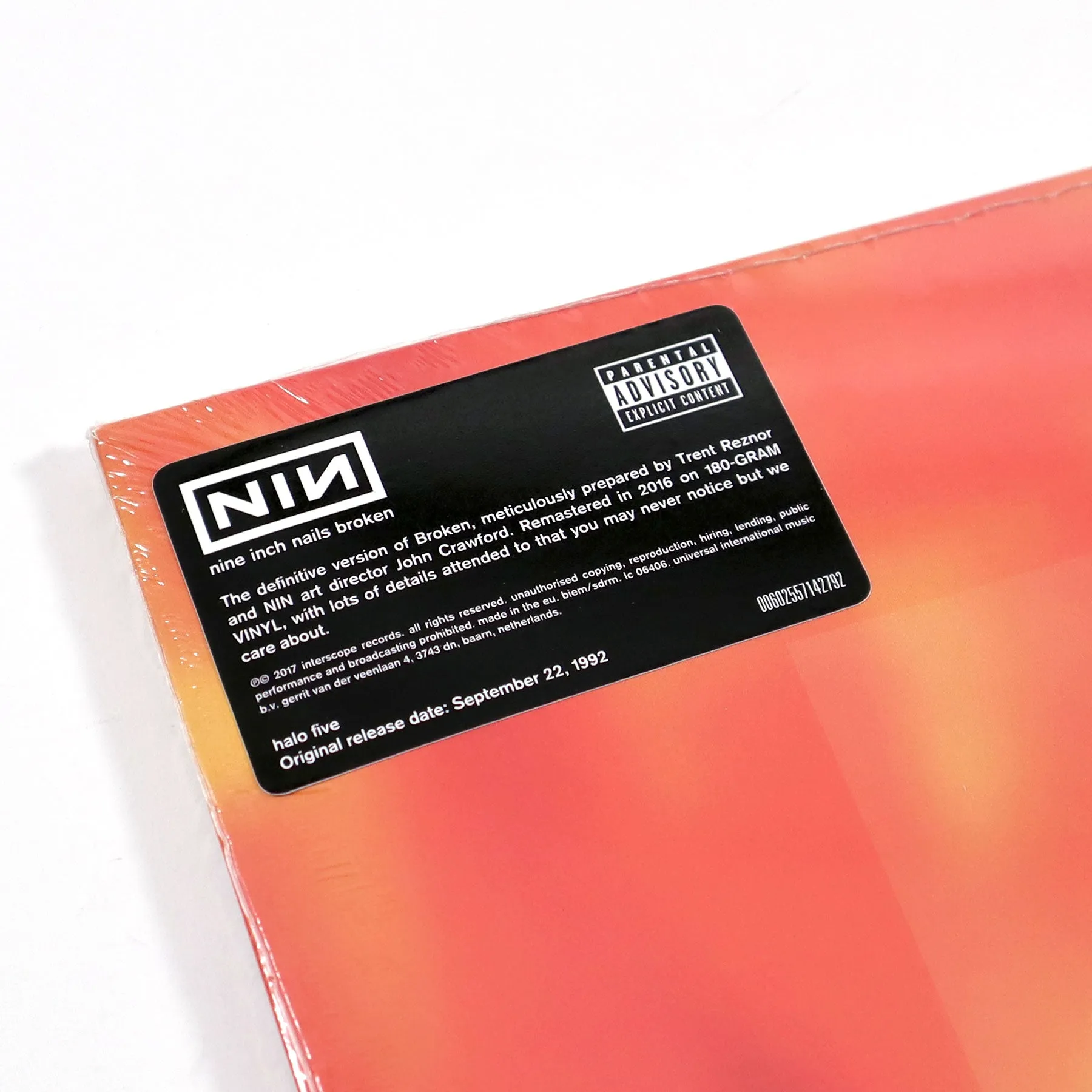 Nine Inch Nails: Broken (180g) Vinyl LP 7"