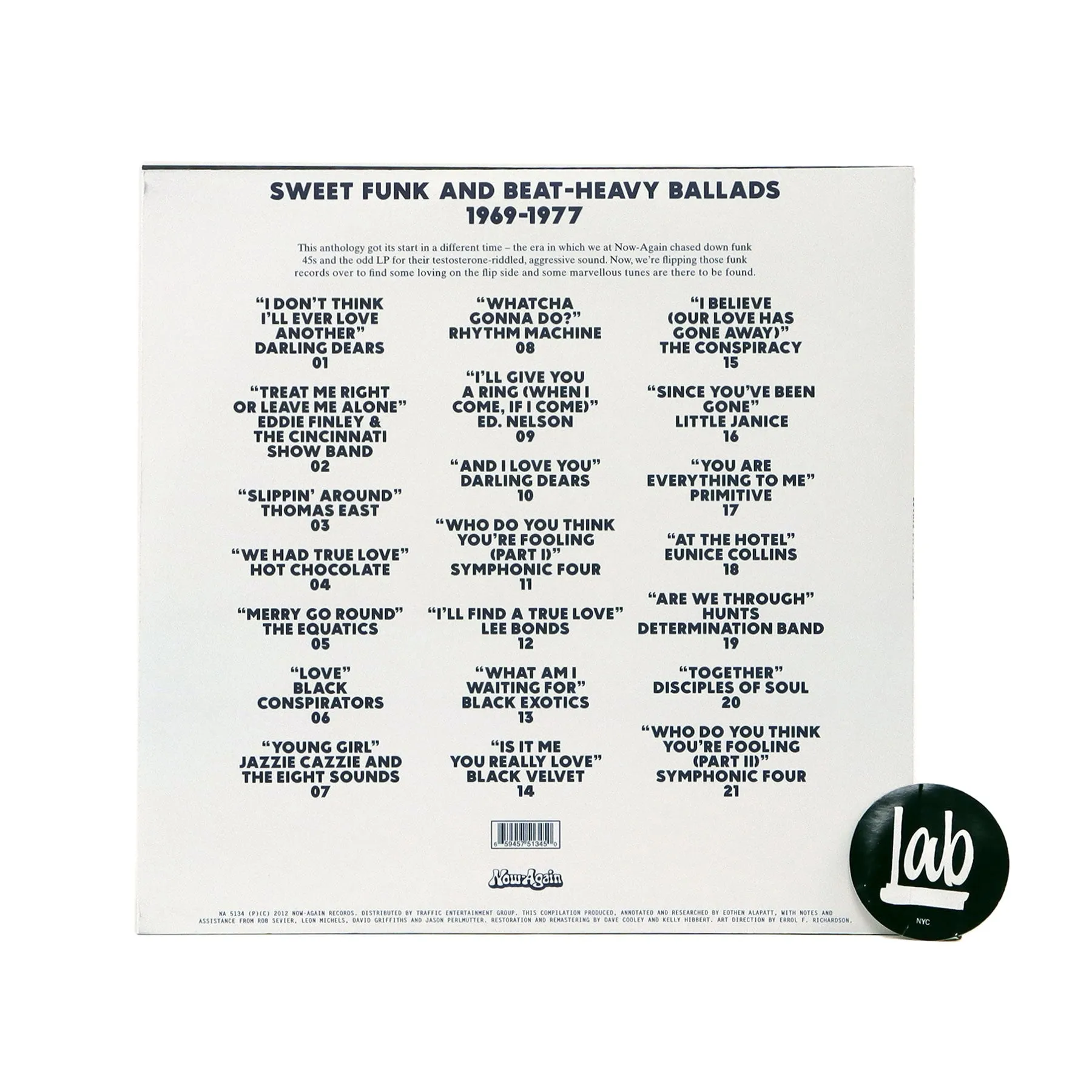 Now-Again Records: Loving On The Flipside - Sweet Funk & Beat-Heavy Ballads 1969-1977 Vinyl 2LP