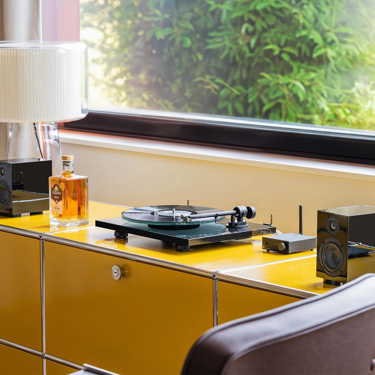 Pro-Ject T1 Evo Phono Turntable with OM10 Cartridge (Black)